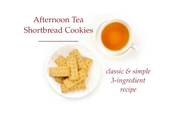Simple & Delicious 3-Ingredient Afternoon Tea Shortbread Cookies