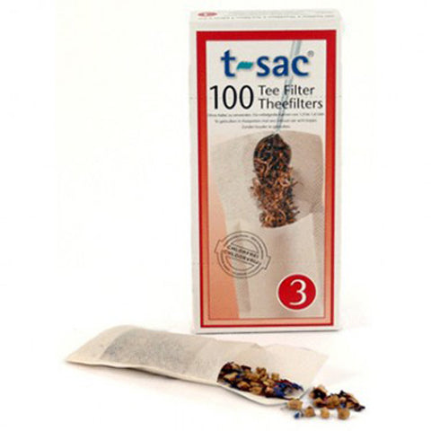 Image of T-Sac tea filter bags, single-use, set of 100