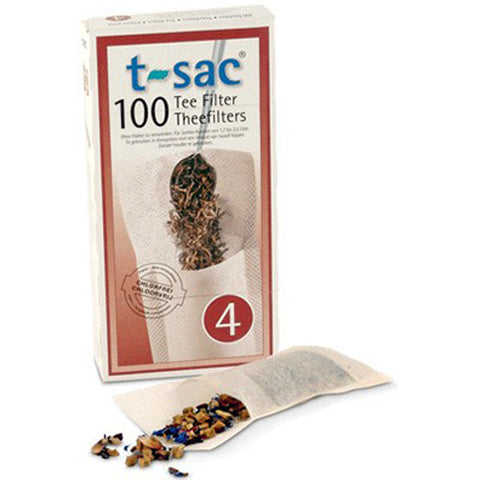 Image of T-Sac tea filter bags, single-use, set of 100