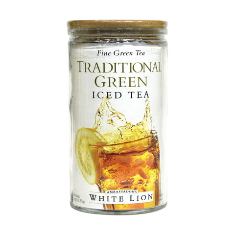 Image of White Lion Traditional Green Iced Tea, Glass Jar,  6 Count, .5 oz