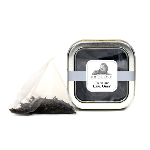 Image of White Lion Organic Earl Grey Tea Tin 5 Ct.