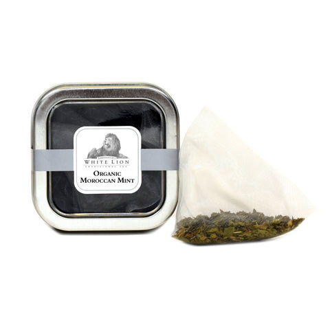 Image of White Lion Organic Moroccan Mint Tea Tin 5 Ct.
