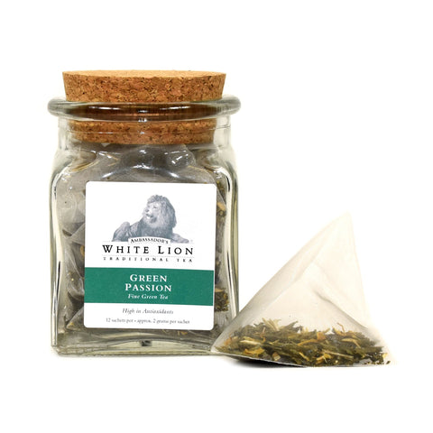 Image of White Lion Green Passion Tea Tin 18 Ct.