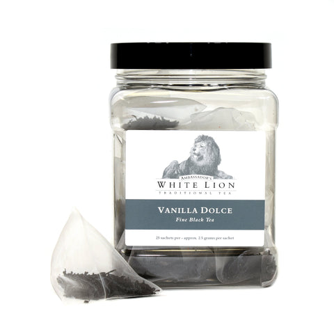Image of White Lion Vanilla Dolce Tea Canister 25 Ct.