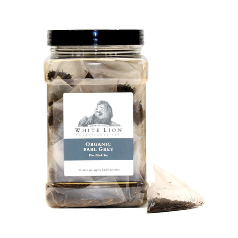 Image of White Lion Organic Earl Grey Tea Canister 50 Ct.