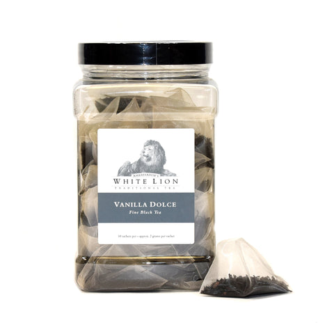 Image of White Lion Vanilla Dolce Tea Canister 50 Ct.