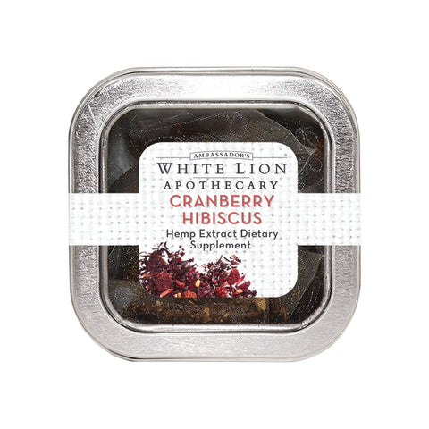 Image of Tea & Snacks 5 ct Cranberry Hibiscus Hemp Extract-infused Tea Bulk Sachet,  25 Count Canister