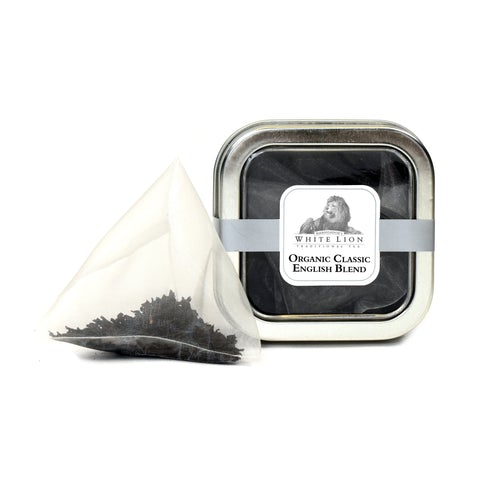 Image of White Lion Organic Classic English Blend Tea Tin 5 Ct.